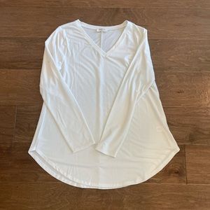 Long sleeve v-neck swing tunic
